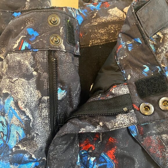 Columbia Gloves Off Titanium boy's size 10/12 splatter paint snow pants EUC - Picture 3 of 11